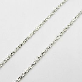 CADENA TOURBILLON 0.50x40CM /PLATA